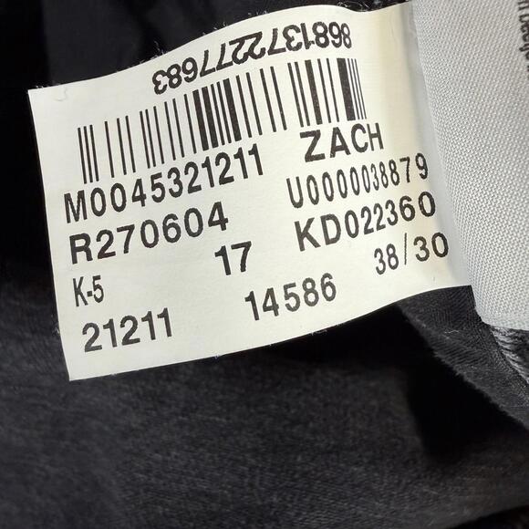 Mavi Zach Jeans Mens 38x30 Black Dark Wash Straight Leg Stretch Denim - Picture 6 of 8